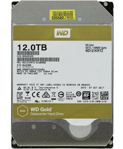 Жесткие диски: Жесткий диск Western Digital 12 Tb Gold SATA 6Gb/s 3.5" 7200rpm 256Mb [WD121KRYZ] фотографии