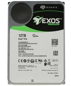 Жесткие диски: Жёсткий диск Seagate 12 Tb Exos X16 SATA 6Gb/s 3.5" [ST12000NM001G] фотографии