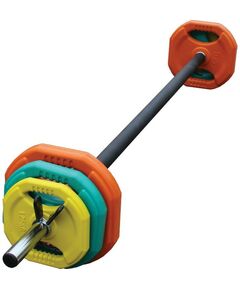 Фитнес оборудование: Штанга для аэробики PROFI-FIT 20090, обрезиненные диски (1.25 кг, 2.5 кг, 5 кг) по 2шт фотографии