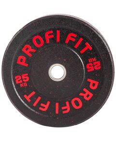 Диски d 50: Диск для штанги PROFI-FIT PROFI-FIT D-51, 25 кг с цветными вкраплениями фотографии