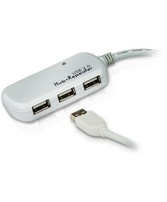 KVM-переключатели: KVM-переключатель ATEN UE2120H USB 2.0 4-Port Hub with Extension Cable 12m фотографии