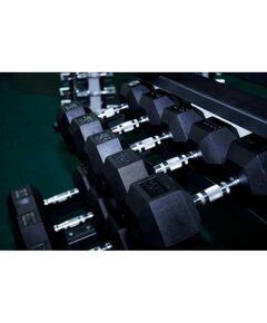 Гантели:  Гантель гексагональная обрезиненная PROFI-FIT 37,5 кг фотографии