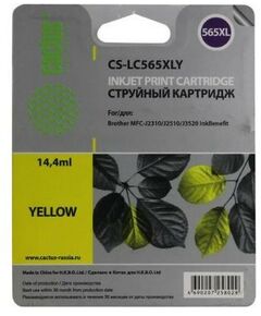 Для Brother: Картридж совместимый Cactus CS-LC565XLY Yellow для Brother MFC-J2310/J2510/J3520 фотографии