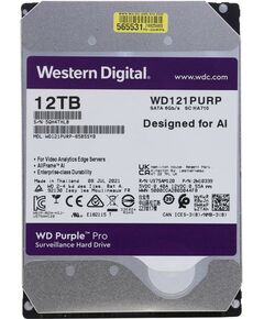 Жесткие диски: Жёсткий диск Western Digital 12 Tb Purple Pro SATA 6Gb/s 3.5" [WD121PURP] фотографии