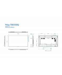 Профессиональные панели: Информационный профессиональный дисплей PHILIPS 75BDL3550Q (00/01) 75", Q-серии, режим работы 18/7, Direct LED 4K Display, powered by Android, HTML5 browser, play from internal memory, CMND, CMND&Deploy, basic failover, LAN фотографии