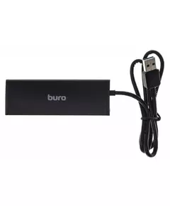 Купить Разветвитель BURO BU-HUB4-0.5-U3.0 4 порта, USB 3.0, черный, картинка № 2 в Иркутске в компании Зеон