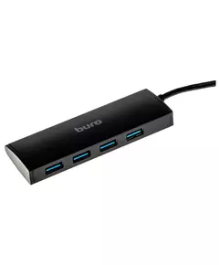 Купить Разветвитель BURO BU-HUB4-0.5-U3.0 4 порта, USB 3.0, черный в Иркутске в компании Зеон