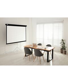 Купить Экран настенно-потолочный рулонный Cactus CS-PSW-149X265-BK Wallscreen, 149.4x265.7см, 16:9, черный, картинка № 3 в Иркутске в компании Зеон