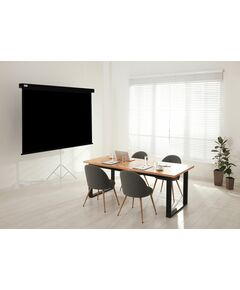 Купить Экран настенно-потолочный рулонный Cactus CS-PSW-183X244-BK Wallscreen, 183x244см, 4:3, черный, картинка № 3 в Иркутске в компании Зеон