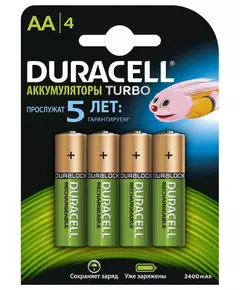 Купить Аккумулятор Duracell HR6-4BL AA 2400mAh (4шт) в Иркутске в компании Зеон