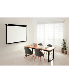 Купить Экран настенно-потолочный рулонный Cactus CS-PSW-104X186-BK Wallscreen, 104.6x186см, 16:9, черный, картинка № 3 в Иркутске в компании Зеон