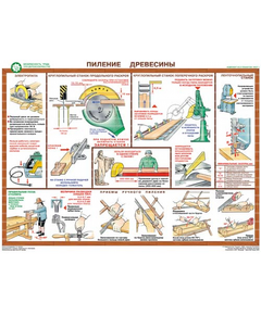 Купить Плакаты "Безопасность труда при деревообработке" (5 листов, размер 450х600) в Иркутске в компании Зеон
