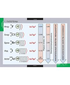 Купить Таблицы демонстрационные "Химия. Неметаллы" в Иркутске в компании Зеон