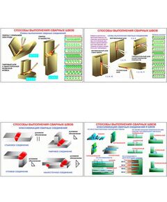 Купить Плакаты ПРОФТЕХ "Способы выполнения сварных швов" (5 пл, винил, 70х100) в Иркутске в компании Зеон
