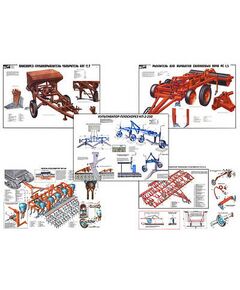 Купить Плакаты ПРОФТЕХ "Плуги безотвальные" (8 пл, винил, 70х100) в Иркутске в компании Зеон