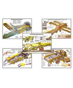 Купить Плакаты ПРОФТЕХ "Машины для уборки овощей" (15 пл, винил, 70х100) в Иркутске в компании Зеон