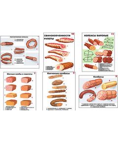 Купить Плакаты ПРОФТЕХ "Ассортимент колбасной и мясной продукции" (11 пл, винил, 70х100) в Иркутске в компании Зеон