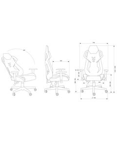 Купить Кресло игровое Cactus CS-CHR-090BLR черный/красный эко.кожа/сетка крестов. нейлон, картинка № 8 в Иркутске в компании Зеон