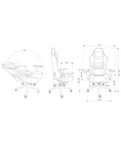 Купить Кресло игровое Cactus CS-CHR-0112BR коричневый эко.кожа с подголов. крестов. сталь, картинка № 8 в Иркутске в компании Зеон