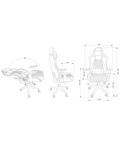 Купить Кресло игровое Cactus CS-CHR-130 черный эко.кожа с подголов. крестов. сталь, картинка № 8 в Иркутске в компании Зеон