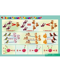 Купить Комплект таблиц Математика 5-6 лет. "Скоро в школу".(16 таблиц+16 карт.) в Иркутске в компании Зеон