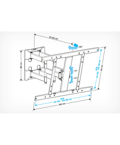 Купить Кронштейн для телевизора Holder LCD-SU6602-B 26"-60", до 45кг, настенный поворот, черный, картинка № 3 в Иркутске в компании Зеон