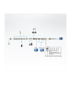 Купить Многопортовая док-станция ATEN UH3237 с портом USB-C и функцией сквозной передачи питания, картинка № 8 в Иркутске в компании Зеон