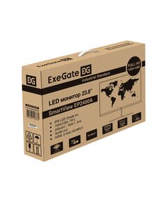 Купить Монитор безрамочный Exegate SmartView EP2400A 23.8" IPS LED, FHD, 1920x1080@75Гц, 16:9, 250cd/m2, 1000:1, 178°/178°, 5ms, D-Sub, HDMI1.4, Audio-out, встроенный БП [EX295526RUS], картинка № 10 в Иркутске в компании Зеон