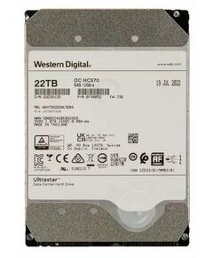 Купить Жесткий диск Western Digital 22Tb Ultrastar DC HC570 0F48155 SATA 7200 6Gb/s 512Mb [WUH722222ALE6L4] в Иркутске в компании Зеон