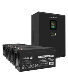 Купить Комплект системы бесперебойного питания Exegate FineSine SX-5000 5000VA/3500W, цветной LCD-дисплей, AVR, 2*Schuko+клеммы, линейно-интерактивный, крепление настенное [EX296676RUS] в Иркутске в компании Зеон