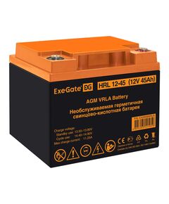 Купить Аккумулятор Exegate HRL 12-45 12V, 45Ah, под болт М6 [EX285666RUS] в Иркутске в компании Зеон