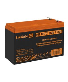 Купить Аккумулятор для UPS Exegate HR 12-7.2 12V, 7.2Ah [EX282965RUS] в Иркутске в компании Зеон