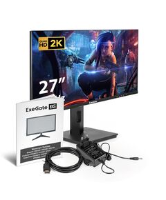 Купить Монитор игровой Exegate Combat EG2707A 27" IPS LED, 2K, 2560x1440@165Гц, 16:9, 400cd/m2, 1000:1, 178°/178°, 1ms, Speakers, 2xHDMI2.0, DisplayPort, USB, аудио-выход [EX295595RUS], картинка № 8 в Иркутске в компании Зеон