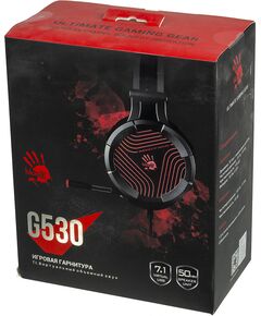 Купить Наушники с микрофоном A4-Tech Bloody G530 GREY USB Черный/серый, 1.8 м, мониторные, оголовье, картинка № 10 в Иркутске в компании Зеон