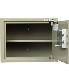 Сейфы и металлические шкафы: Сейф мебельный Brabix D-24m 240х310х260 мм, 7 кг, ключевой замок, крепление к стене фотографии