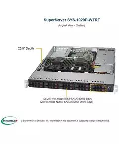 Купить Платформа SuperMicro 1029P-WTRT 1U, LGA3647, C622, 2xPCI-E, SVGA, SATA RAID,10xHS SATA, 2x10GbLAN, 12DDR4 750W HS, картинка № 8 в Иркутске в компании Зеон