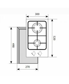 Купить Газовая варочная поверхность LEX GVS 320 IX Нержавеющая сталь [CHAO000171], картинка № 2 в Иркутске в компании Зеон