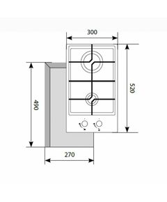 Купить Газовая варочная поверхность LEX GVG 321 BL черная [CHAO000175], картинка № 2 в Иркутске в компании Зеон