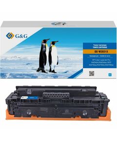 Купить Тонер-картридж G&G GG-W2031X голубой для HP Color LaserJetPro M454dn/dw, MFP479dw/fdn/fdw (6000 стр) в Иркутске в компании Зеон