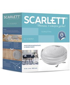 Купить Робот-пылесос Scarlett SC-VC80R21 1500 мА/час, 1.5 ч., 15 Вт, 1.6 кг, белый, картинка № 16 в Иркутске в компании Зеон