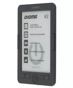 Купить Электронная книга Digma K2G 6" E-ink HD Pearl 758x1024 600MHz/4Gb/microSDHC/подсветка дисплея темно-серый, картинка № 3 в Иркутске в компании Зеон