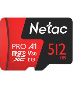 Купить Карта памяти microSDXC Netac 512Gb P500 Extreme Pro + адаптер [NT02P500PRO-512G-R] в Иркутске в компании Зеон