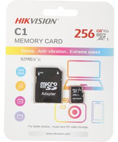 Купить Карта памяти microSDXC Hikvision 256Gb C1 V30 + адаптер [HS-TF-C1(STD)/256G/ADAPTER], картинка № 3 в Иркутске в компании Зеон