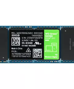 Купить SSD-накопитель Western Digital 500Gb Green SN350 PCIe 3.0 x4 M.2 2280 [WDS500G2G0C], картинка № 4 в Иркутске в компании Зеон