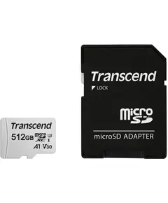 Купить Карта памяти microSDXC Transcend 512Gb 300S + адаптер [TS512GUSD300S-A] в Иркутске в компании Зеон