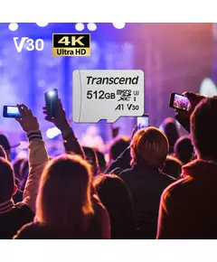 Купить Карта памяти microSDXC Transcend 512Gb 300S + адаптер [TS512GUSD300S-A], картинка № 4 в Иркутске в компании Зеон