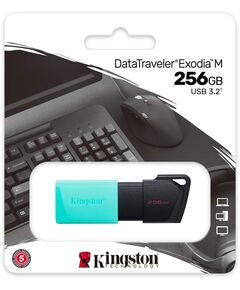 Купить Флеш-диск Kingston DataTraveler Exodia M 256GB USB3.0 черный/зеленый [DTXM/256GB], картинка № 3 в Иркутске в компании Зеон