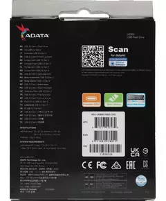 Купить Флеш-диск AData 256Gb UE800 Type-C USB3.2 серебристый [AELI-UE800-256G-CSG], картинка № 7 в Иркутске в компании Зеон