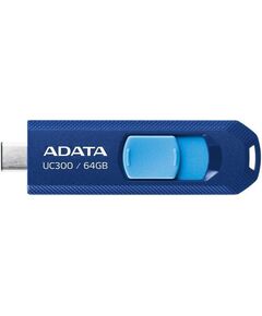 Купить Флеш-диск AData 64Gb UC300 Type-C USB3.2 синий/голубой [ACHO-UC300-64G-RNB/BU] в Иркутске в компании Зеон