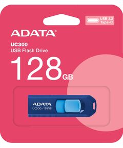 Купить Флеш-диск AData 128Gb Type-C USB3.2 синий/голубой [ACHO-UC300-128G-RNB/BU], картинка № 2 в Иркутске в компании Зеон